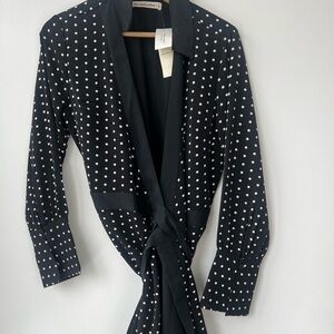 NWT Abercrombie wrap dress polka dot